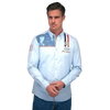 Camisa abotonada Gulf Racing azul