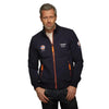 Chaqueta de algodón con cremallera Gulf Raceway en azul marino