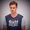 Polera Gulf racing v-neck azul oscuro